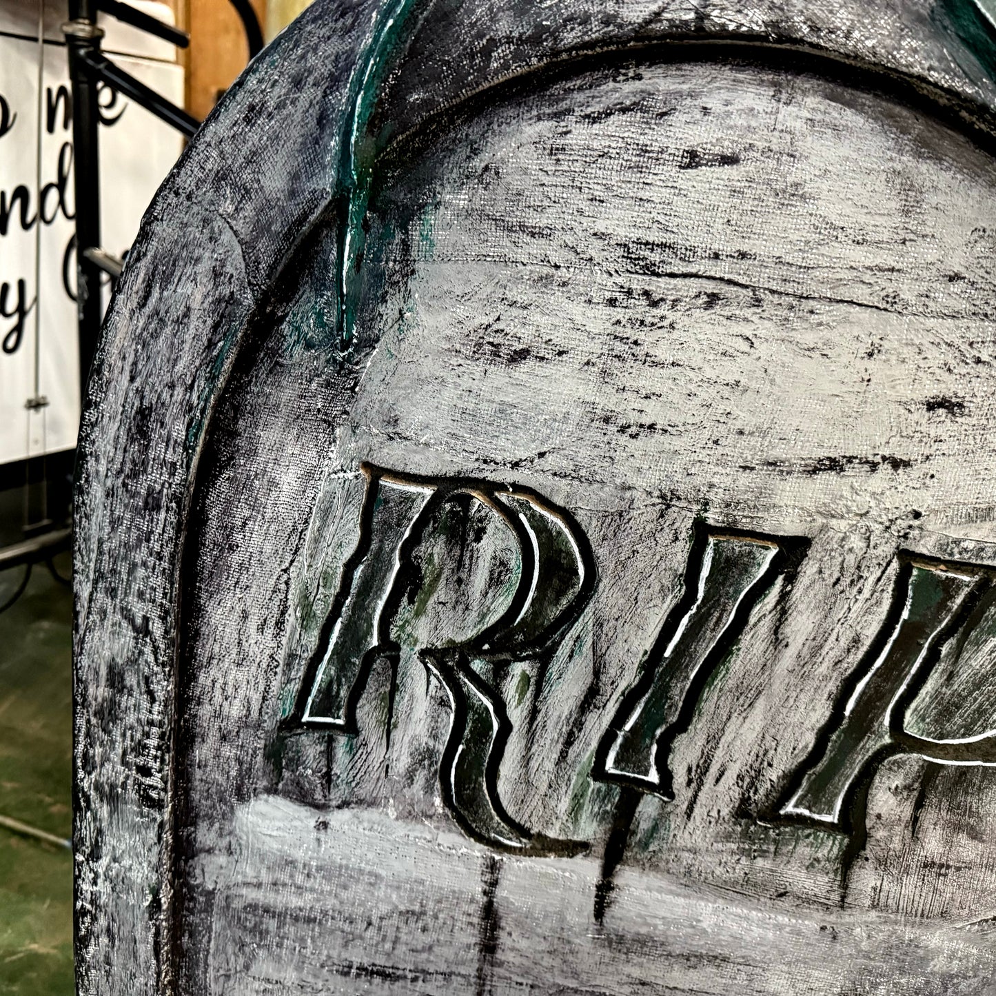 Free Standing Gravestone MDF / Plaster Halloween Horror Prop